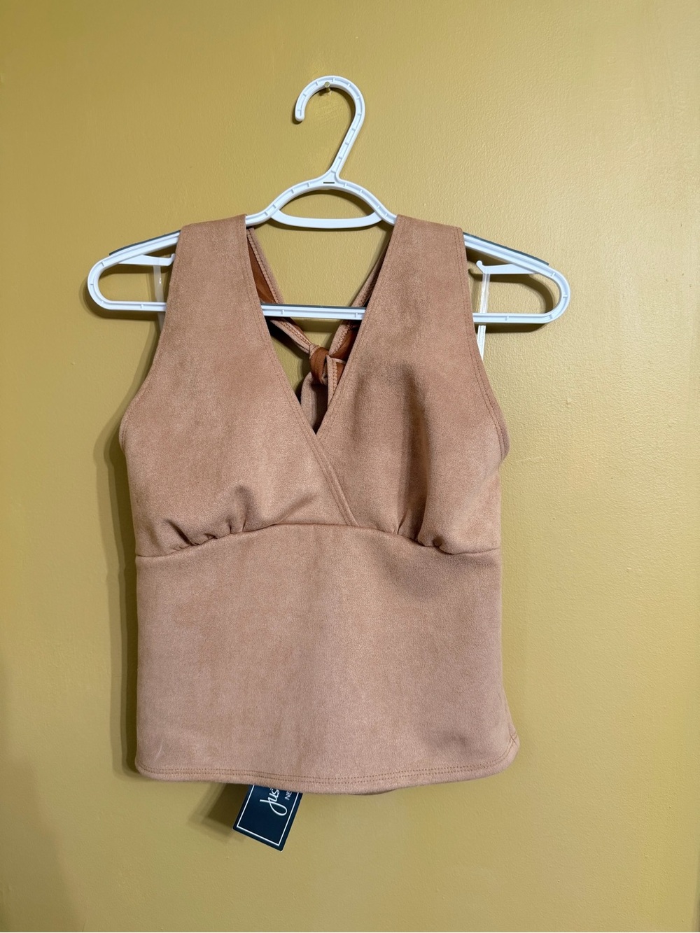 Suede Halter Top Size Large